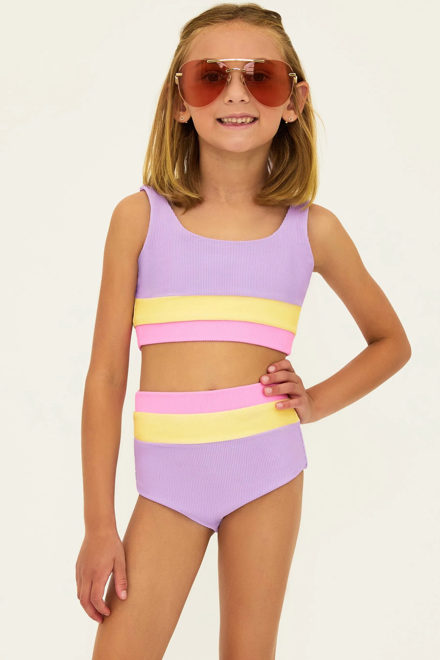 Little Mackenzie & Heidi Set Sublime Spring Colorblock sold by Beach Riot