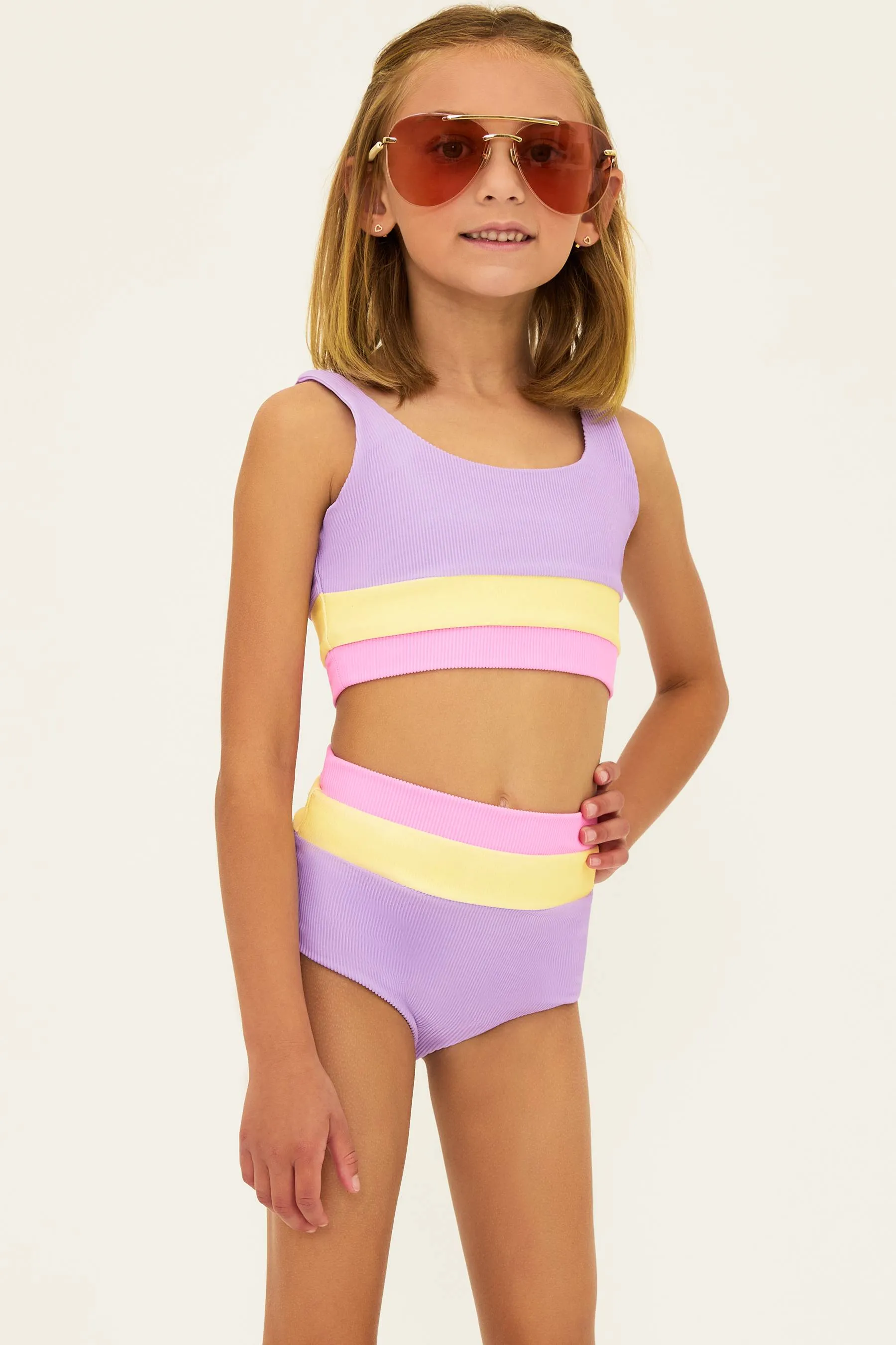 Little Mackenzie & Heidi Set Sublime Spring Colorblock sold by Beach Riot product image thumbnail 4