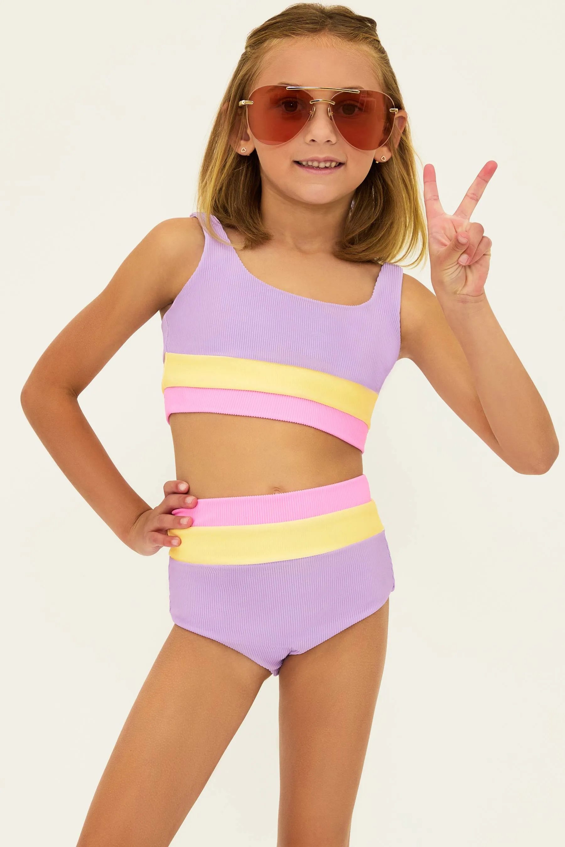 Little Mackenzie & Heidi Set Sublime Spring Colorblock sold by Beach Riot product image thumbnail 5