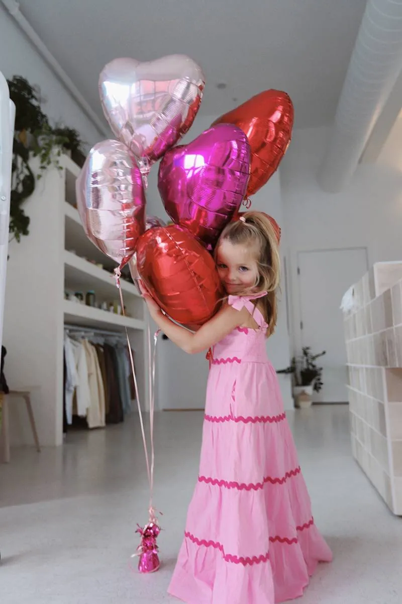 Little Charlotte Dress Sweet Berry Wave Pink sold by Beach Riot product image thumbnail 4