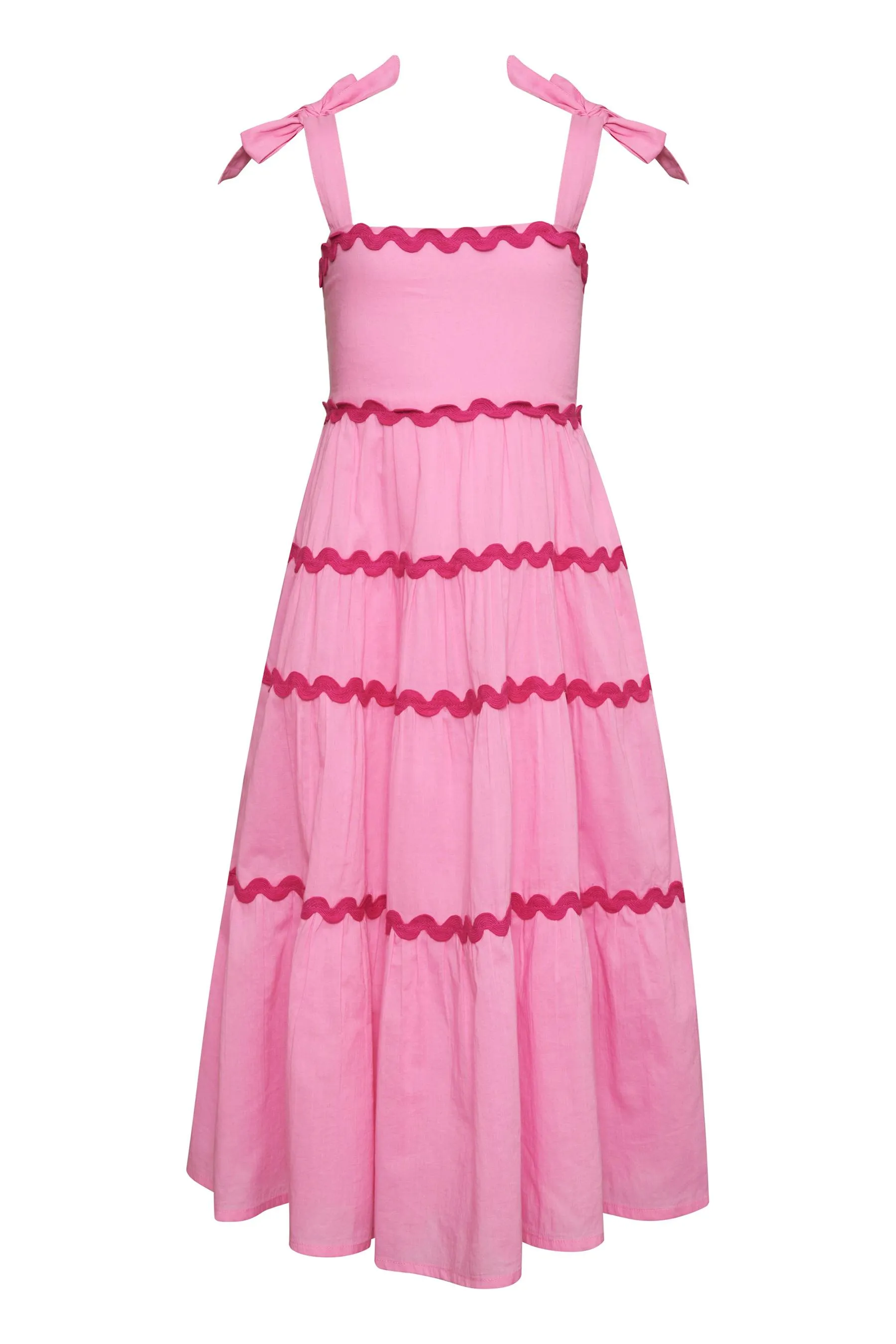 Little Charlotte Dress Sweet Berry Wave Pink sold by Beach Riot product image thumbnail 2