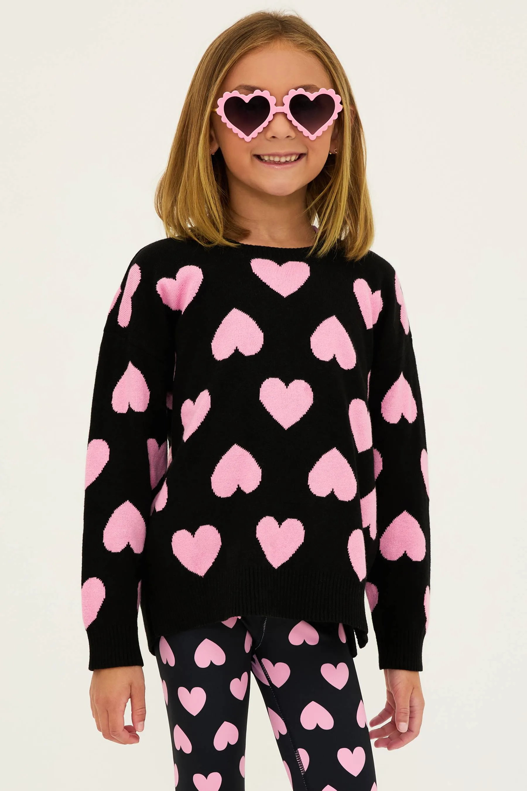 Little Callie Sweater Love Heart sold by Beach Riot product image thumbnail 4