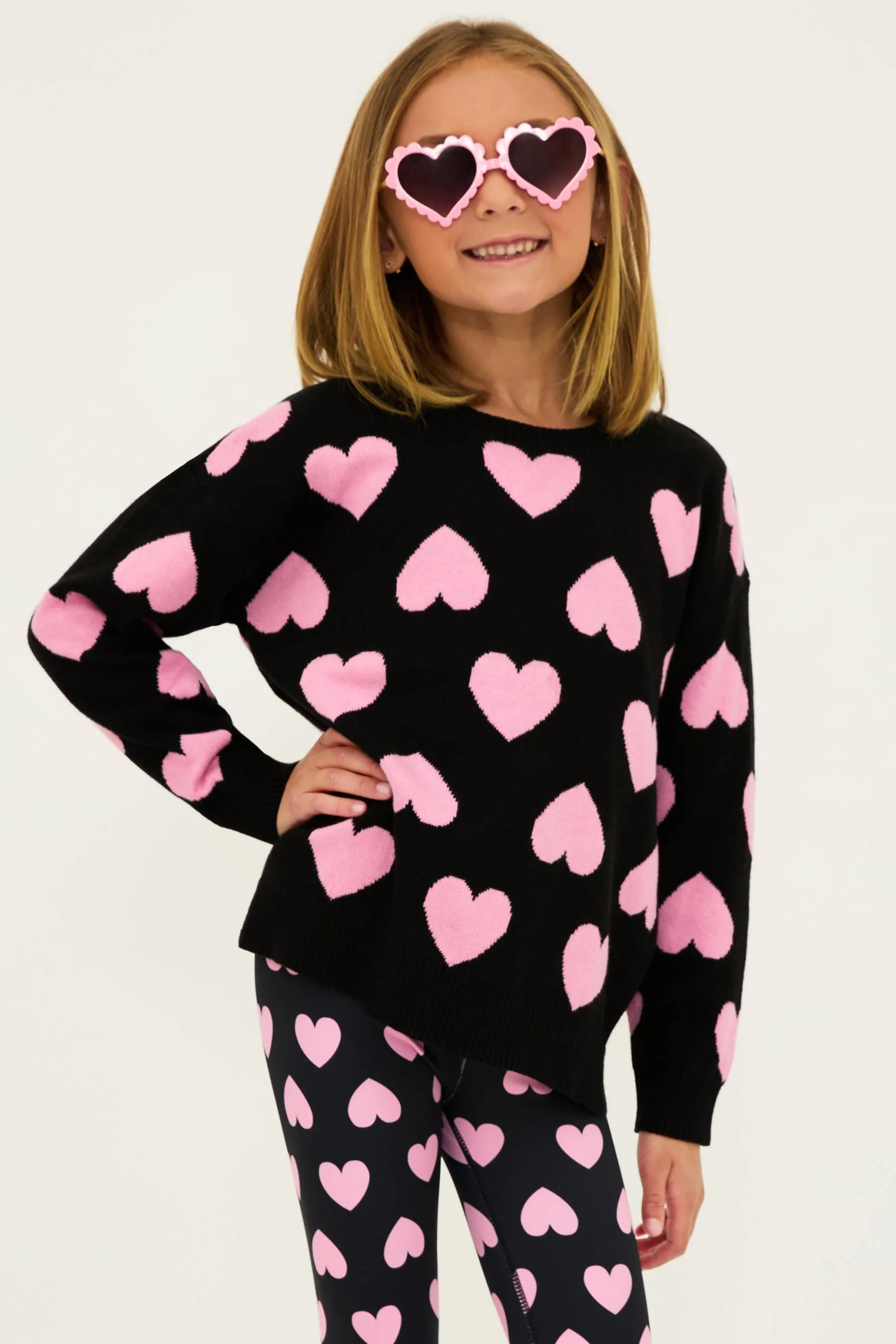 Little Callie Sweater Love Heart sold by Beach Riot product image thumbnail 5
