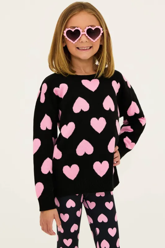 Little Callie Sweater Love Heart made by Beach Riot