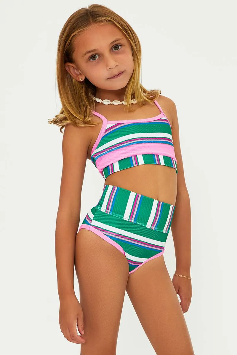 Little Eva & Emmie Set Jelly Bean Stripe sold by Beach Riot product image thumbnail 3