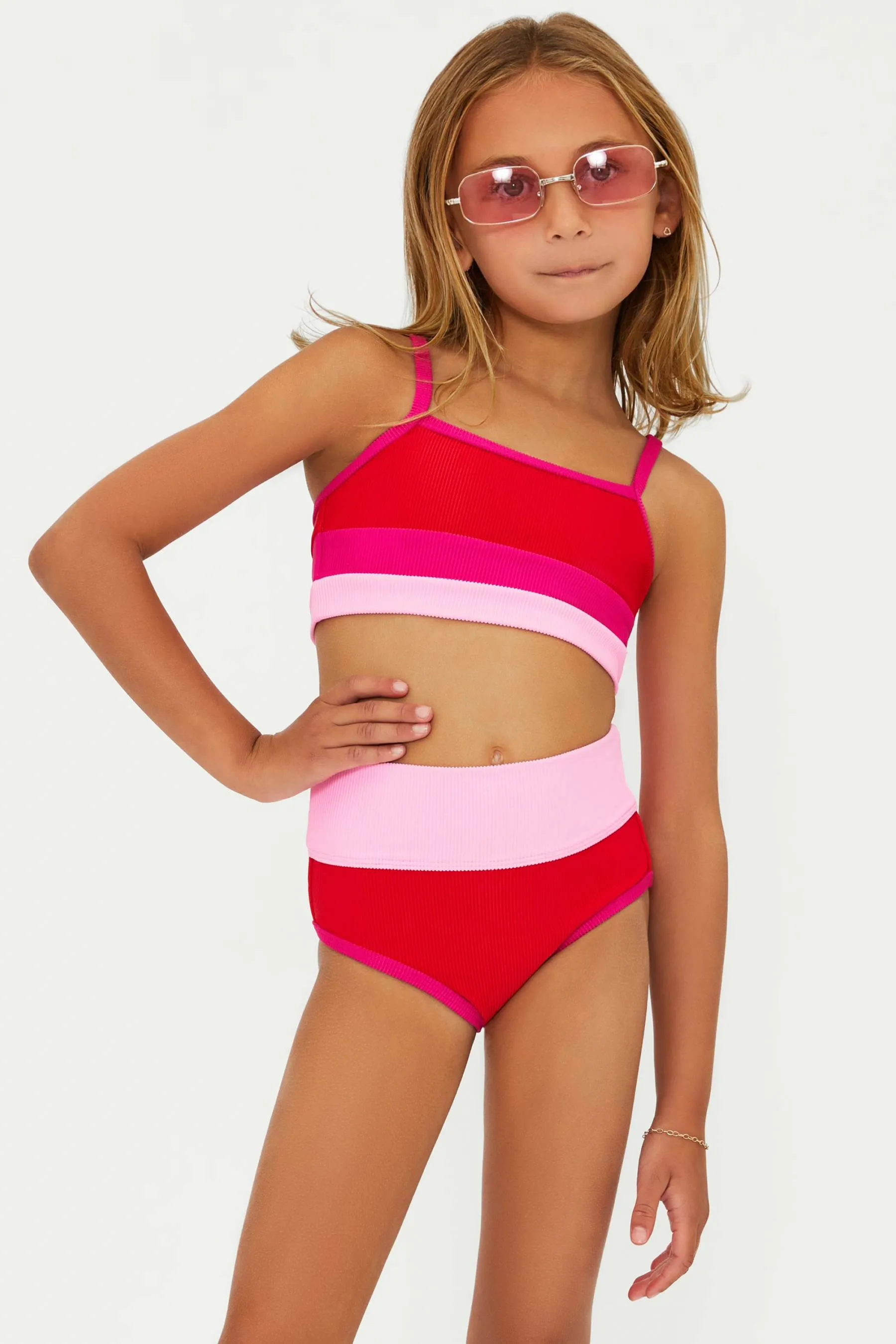 Little Eva & Emmie Set Gumdrop Colorblock sold by Beach Riot product image thumbnail 3