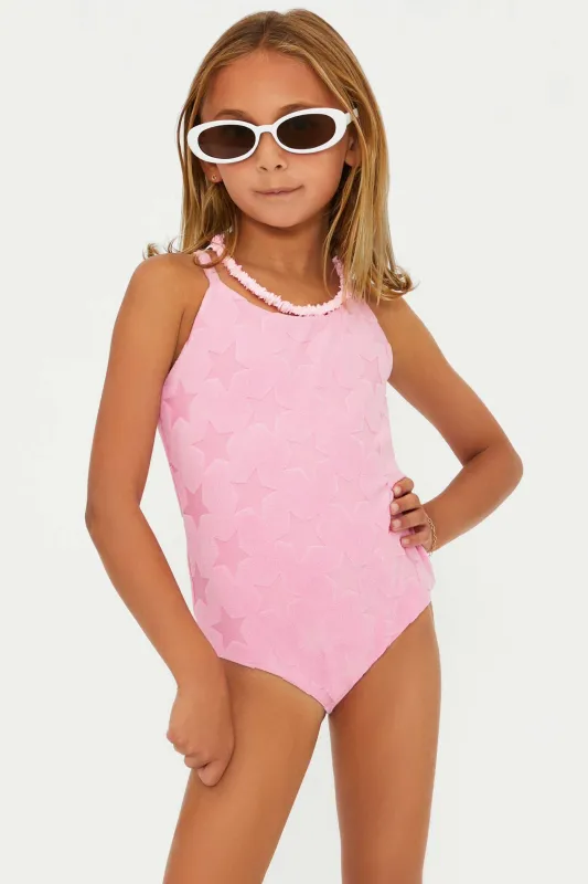 Little Julia One Piece Prism Pink Star sold by Beach Riot