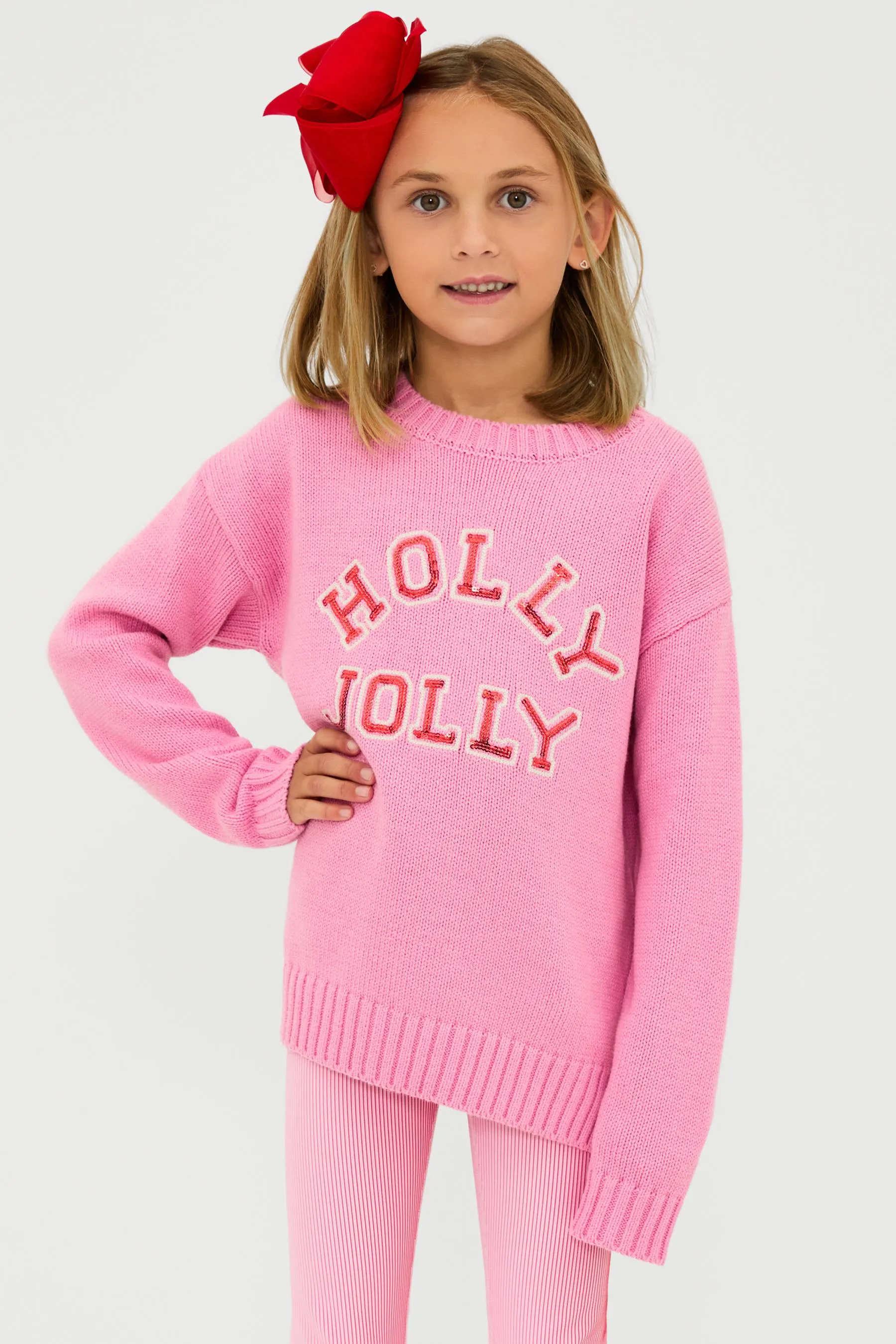 Little Callie Sweater Gumdrop Pink sold by Beach Riot product image thumbnail 3