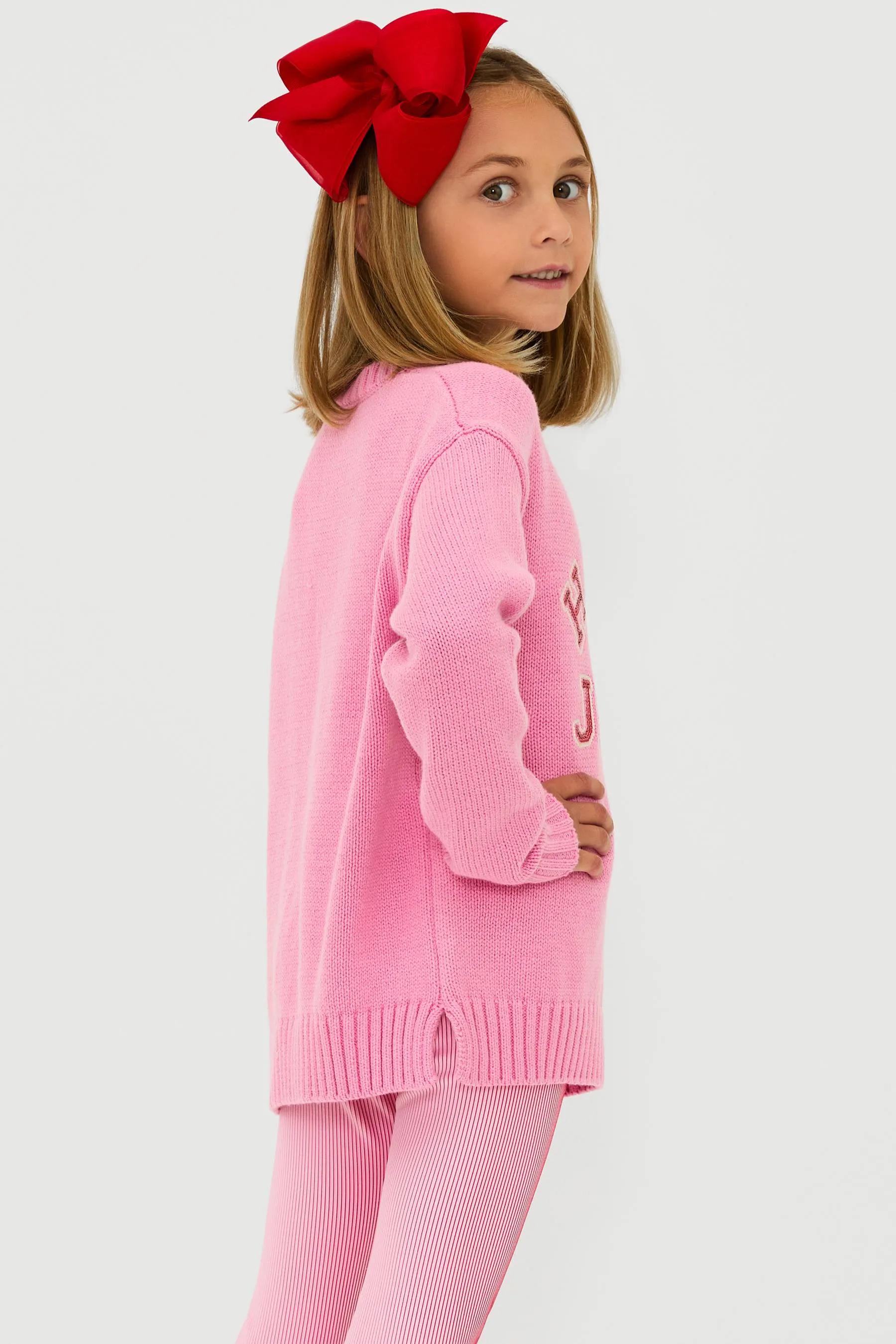 Little Callie Sweater Gumdrop Pink sold by Beach Riot product image thumbnail 4