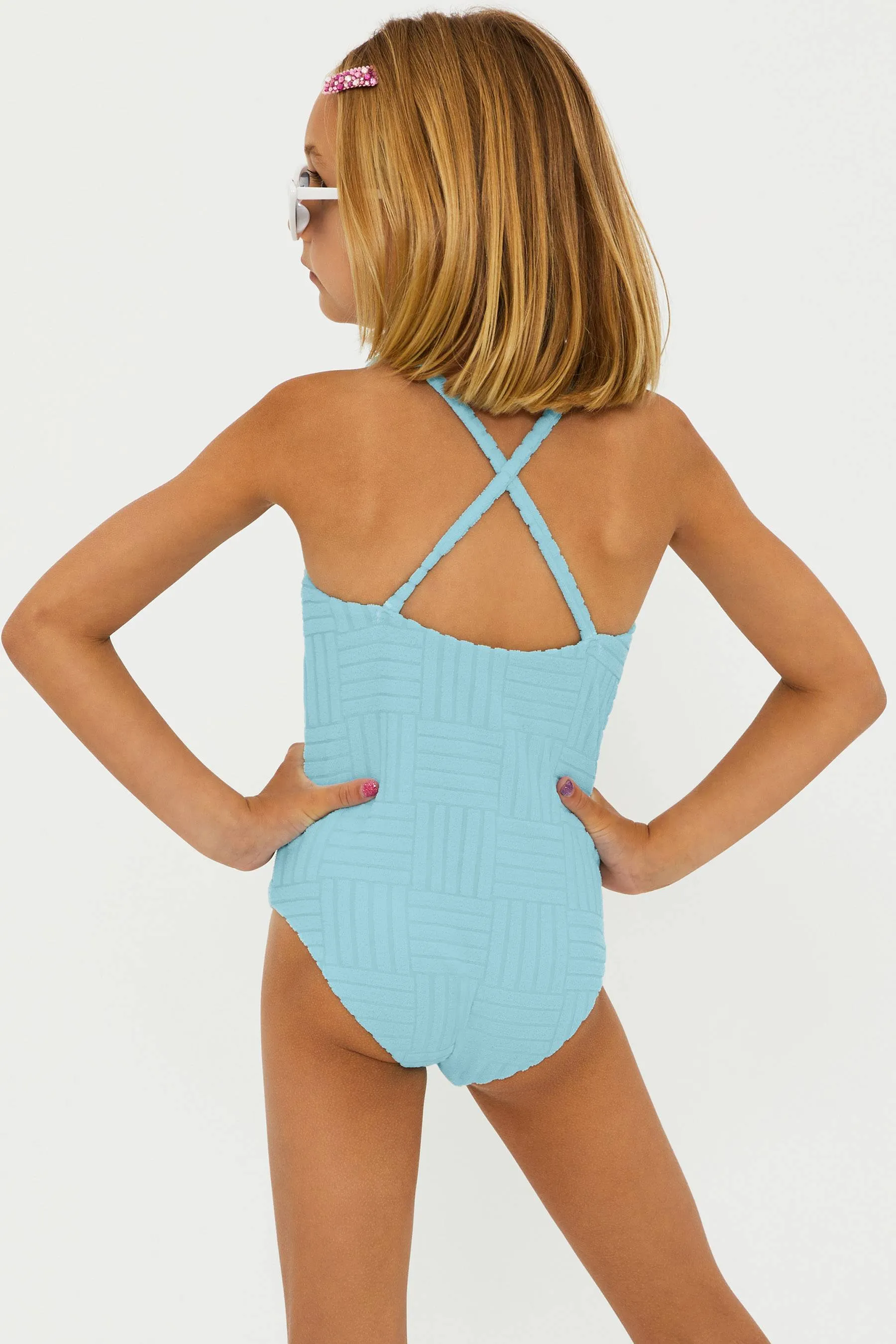 Little Julia One Piece Blueberry Ice Terry sold by Beach Riot product image thumbnail 2