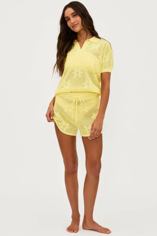 Balboa Short Butter Blossom Jacquard sold by Beach Riot