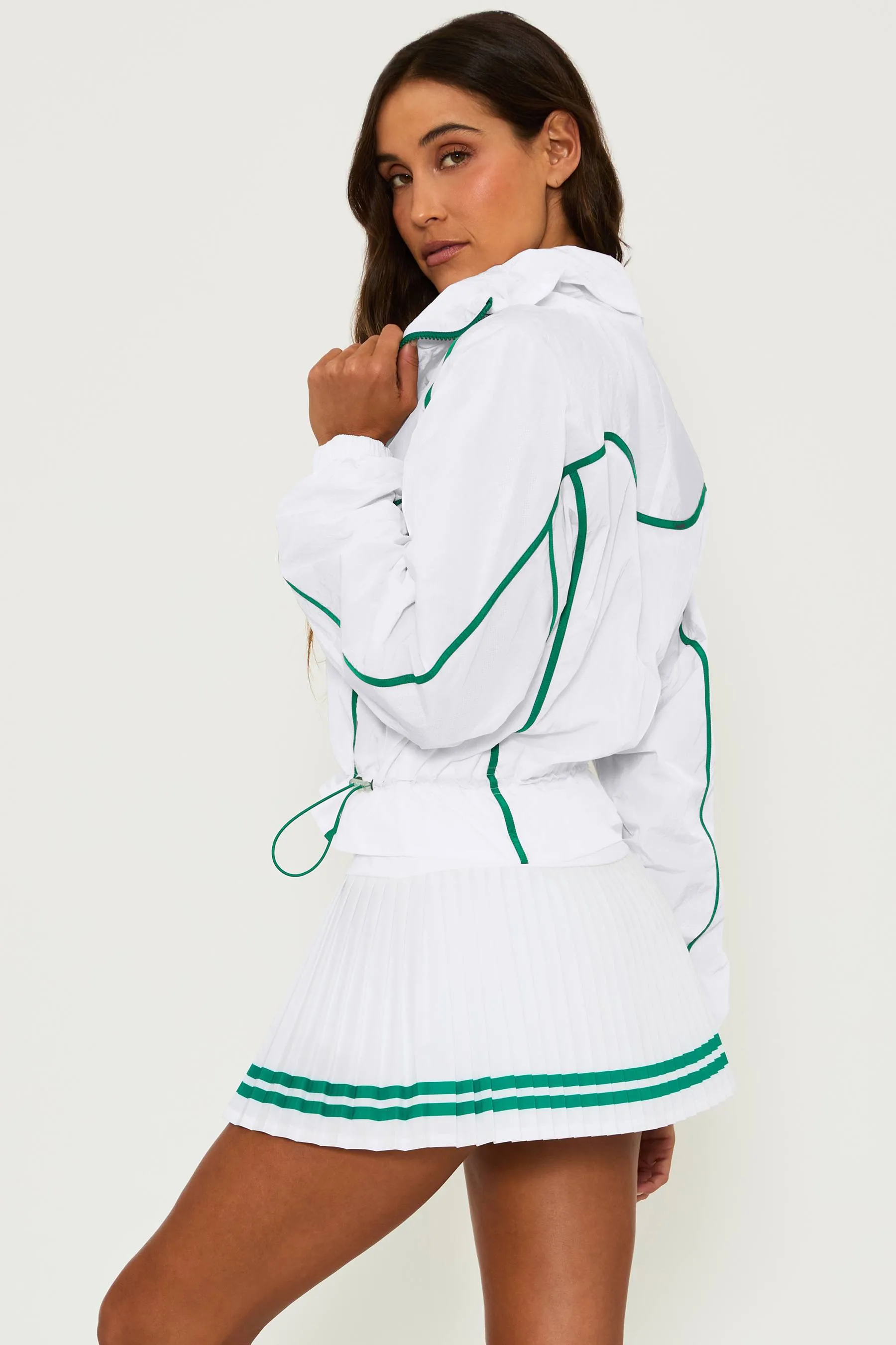 Casen Jacket Courtside White sold by Beach Riot product image thumbnail 2