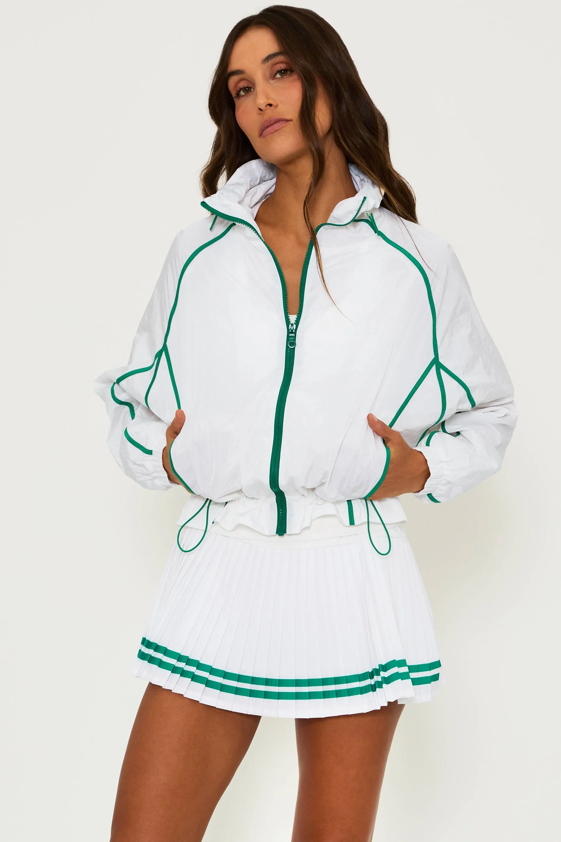 Casen Jacket Courtside White sold by Beach Riot product image thumbnail 4