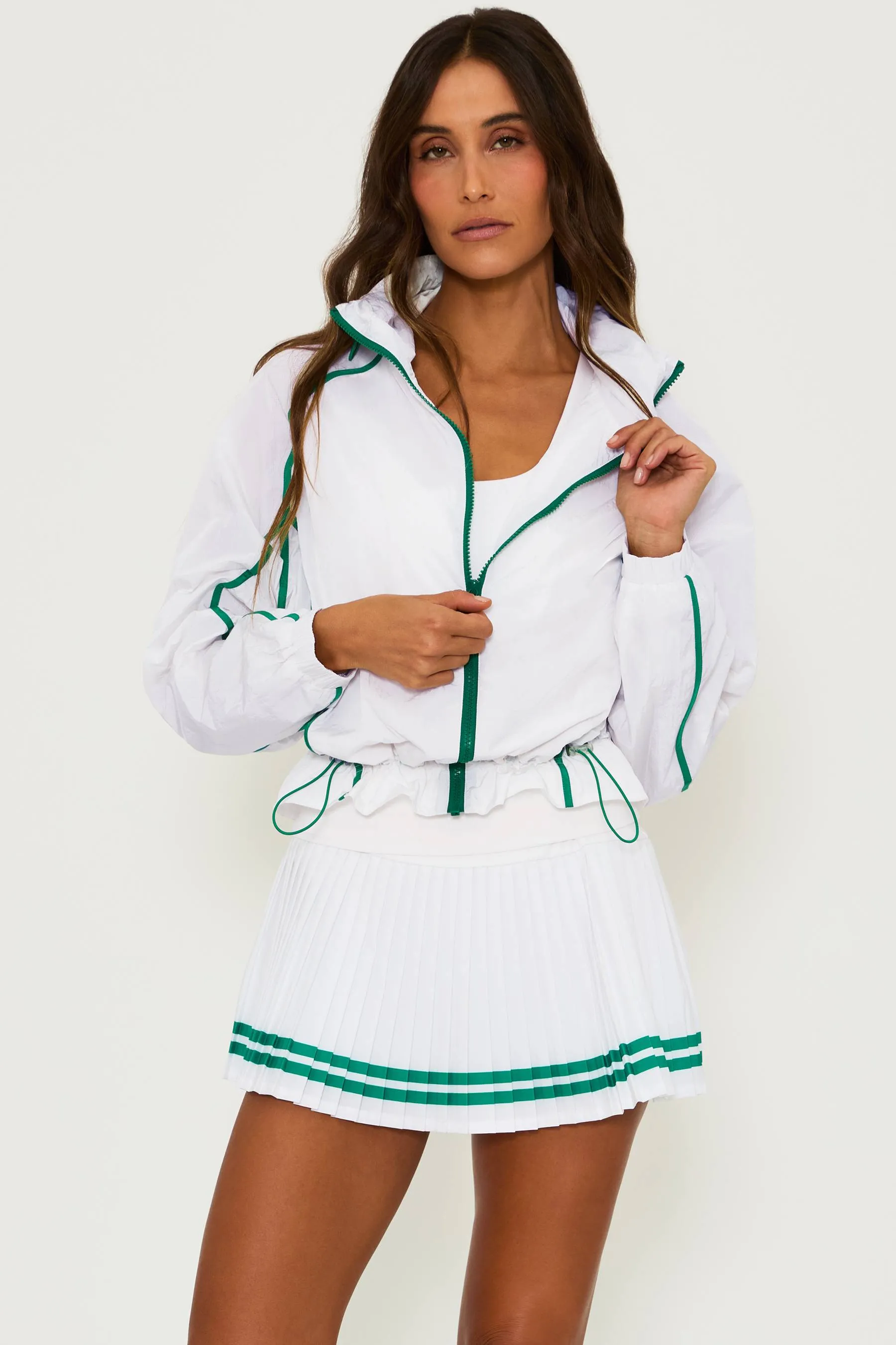 Casen Jacket Courtside White sold by Beach Riot