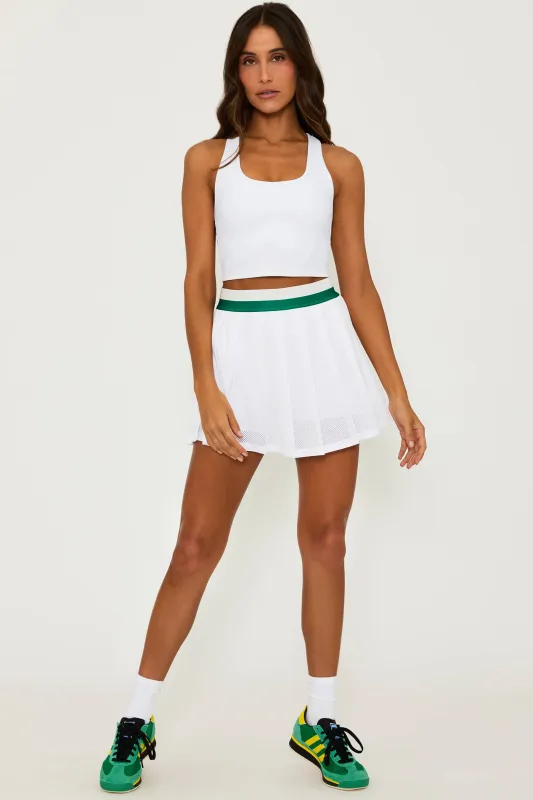 Irina Skirt Courtside White made by Beach Riot