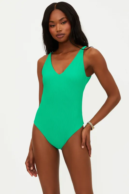 Reese One Piece Technicolor Green sold by Beach Riot