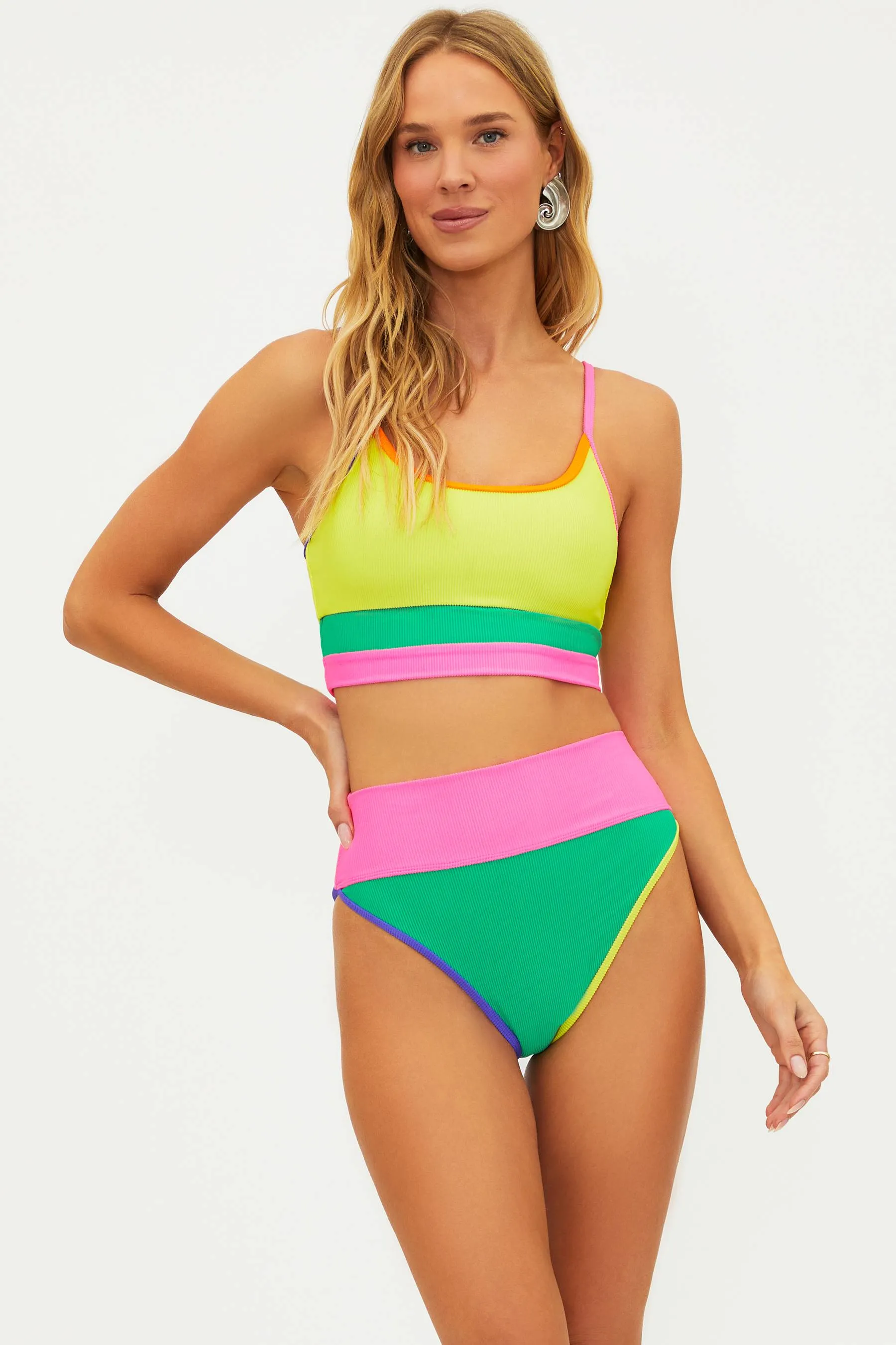 Eva Top Technicolor Colorblock sold by Beach Riot