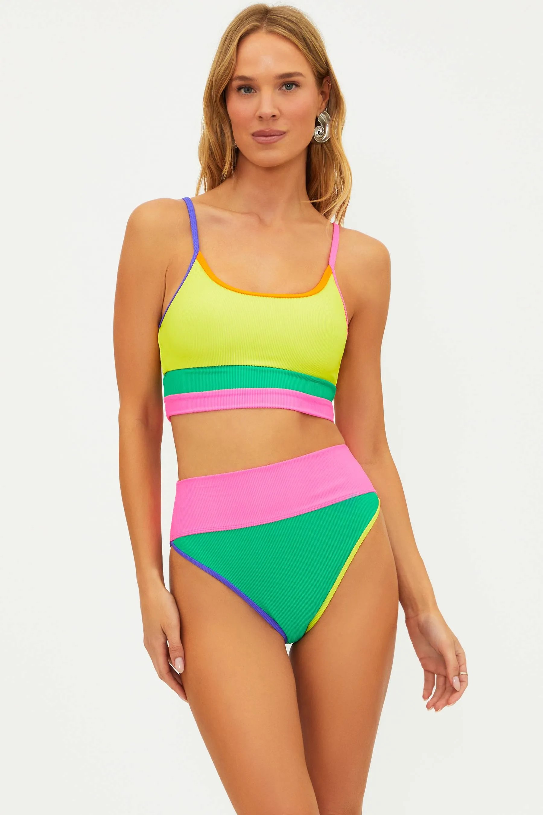 Eva Top Technicolor Colorblock sold by Beach Riot product image thumbnail 3