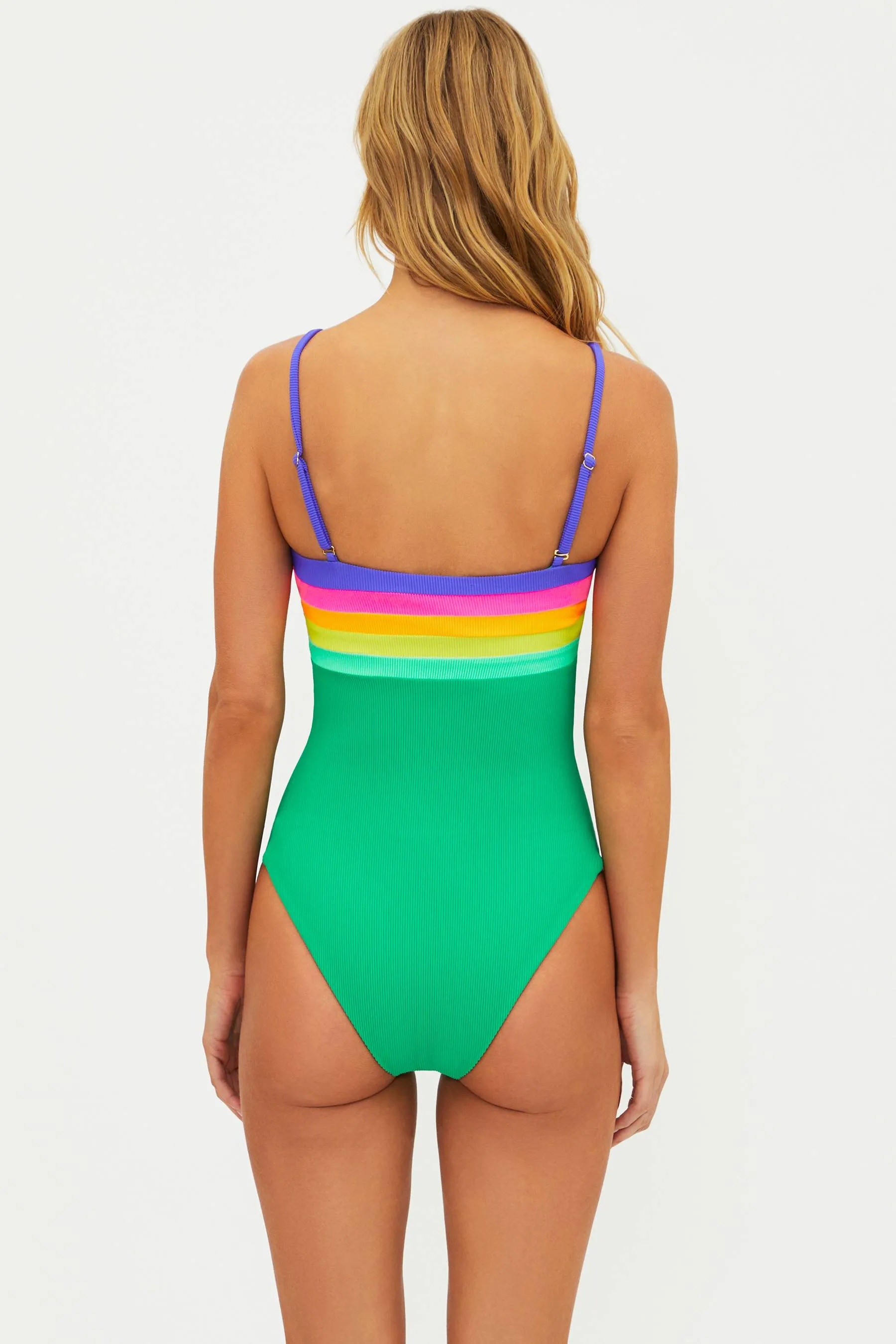 Jessa One Piece Technicolor Colorblock sold by Beach Riot product image thumbnail 4
