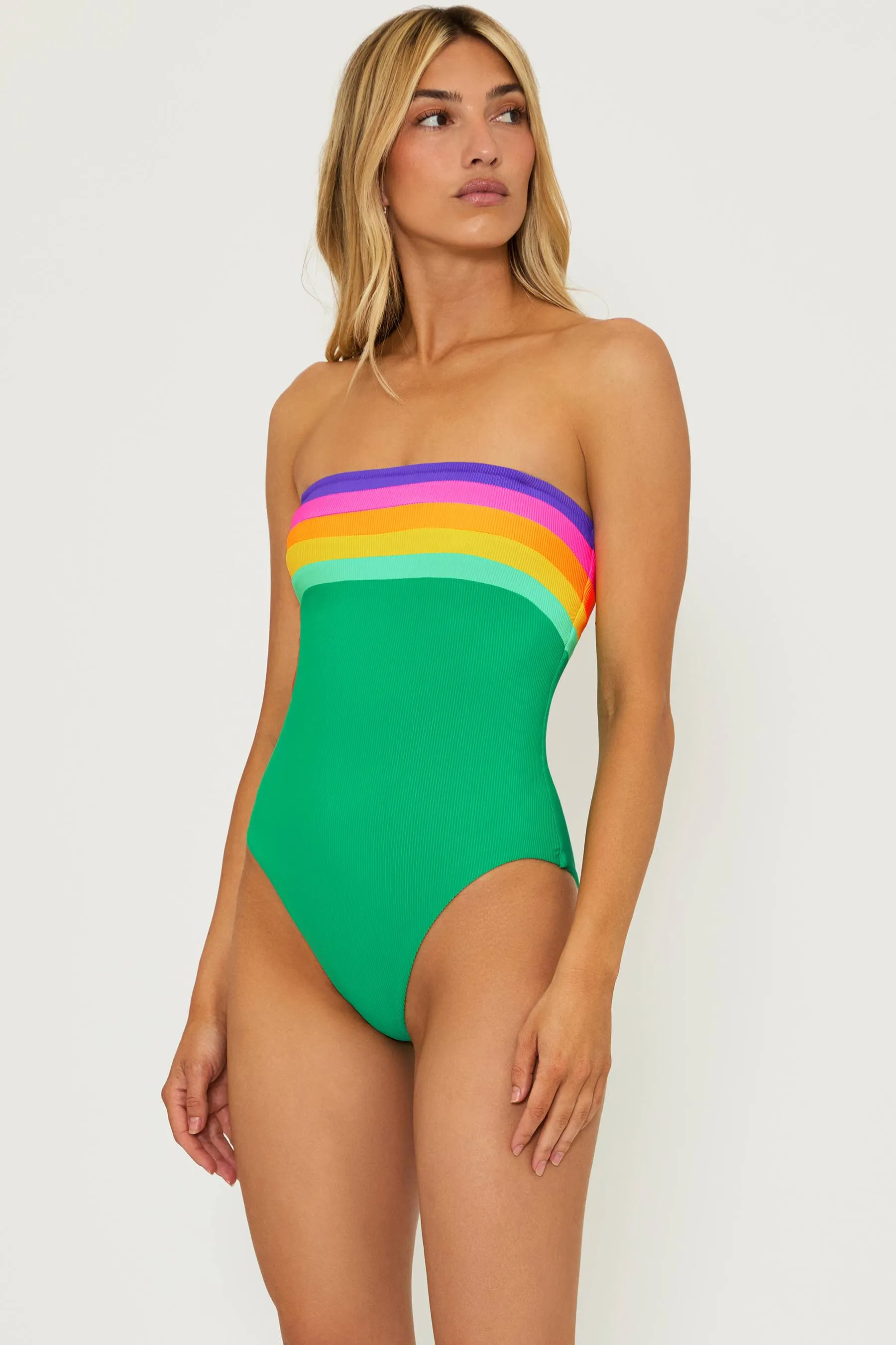 Jessa One Piece Technicolor Colorblock sold by Beach Riot product image thumbnail 5