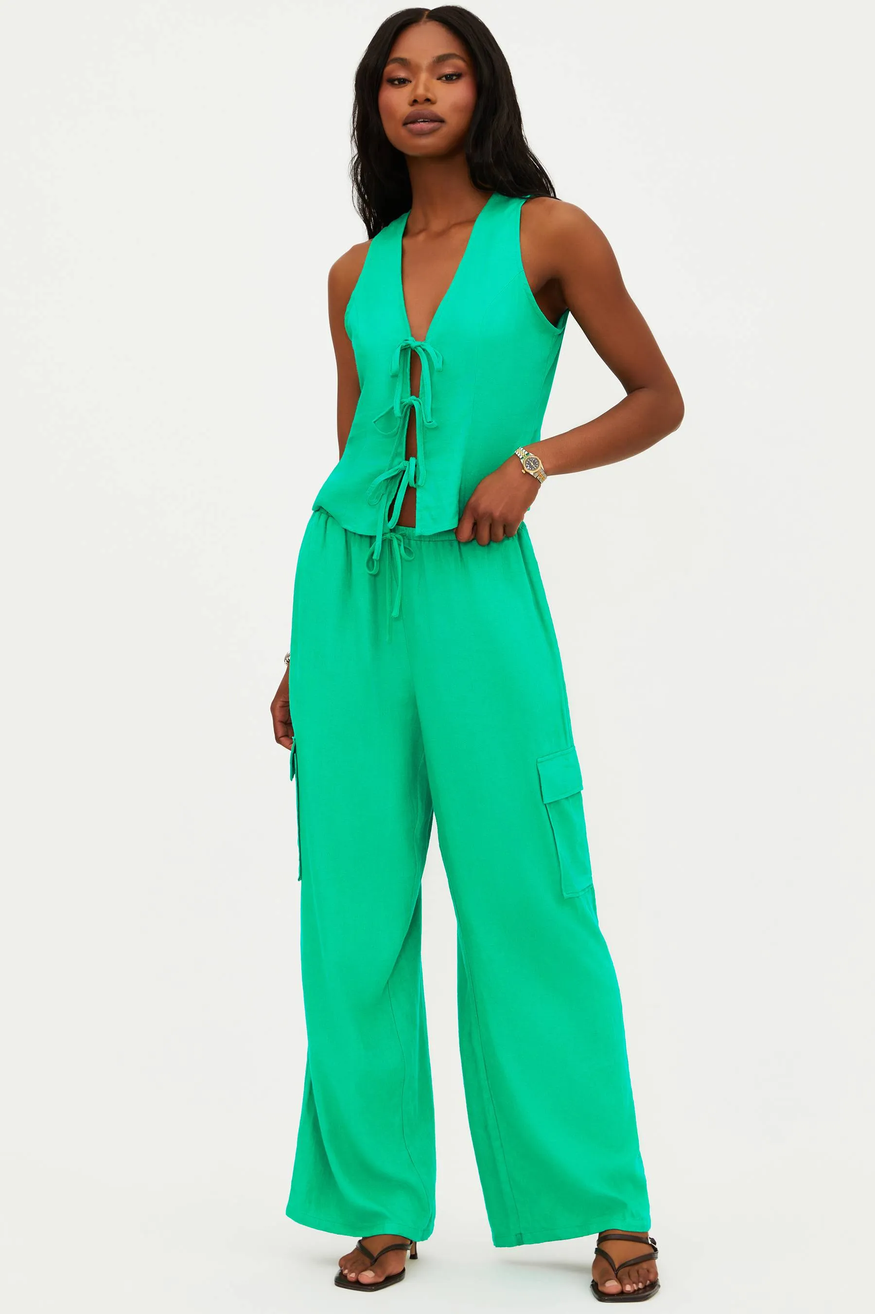 Amara Pant Mediterranean Mint sold by Beach Riot product image thumbnail 3