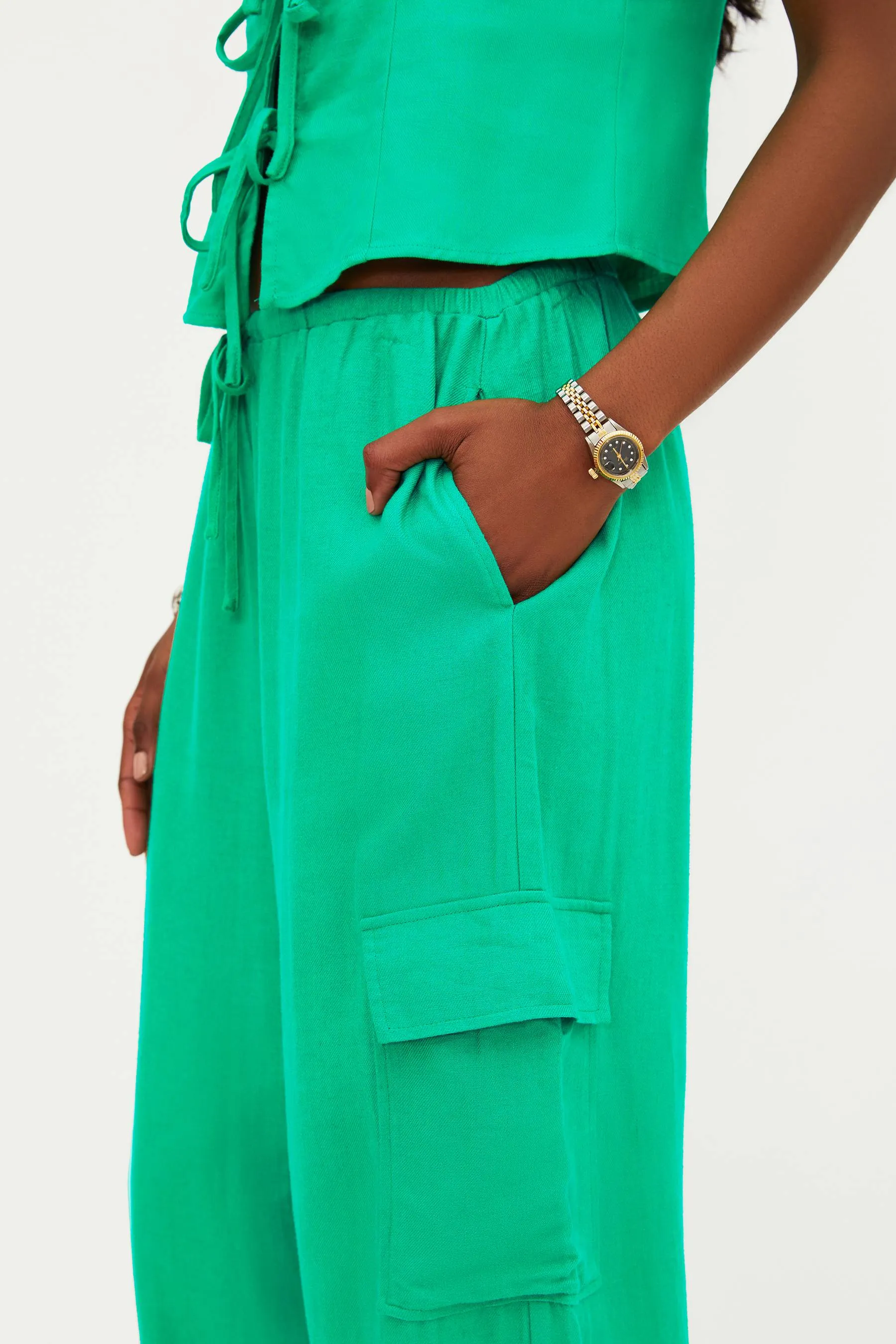 Amara Pant Mediterranean Mint sold by Beach Riot product image thumbnail 4
