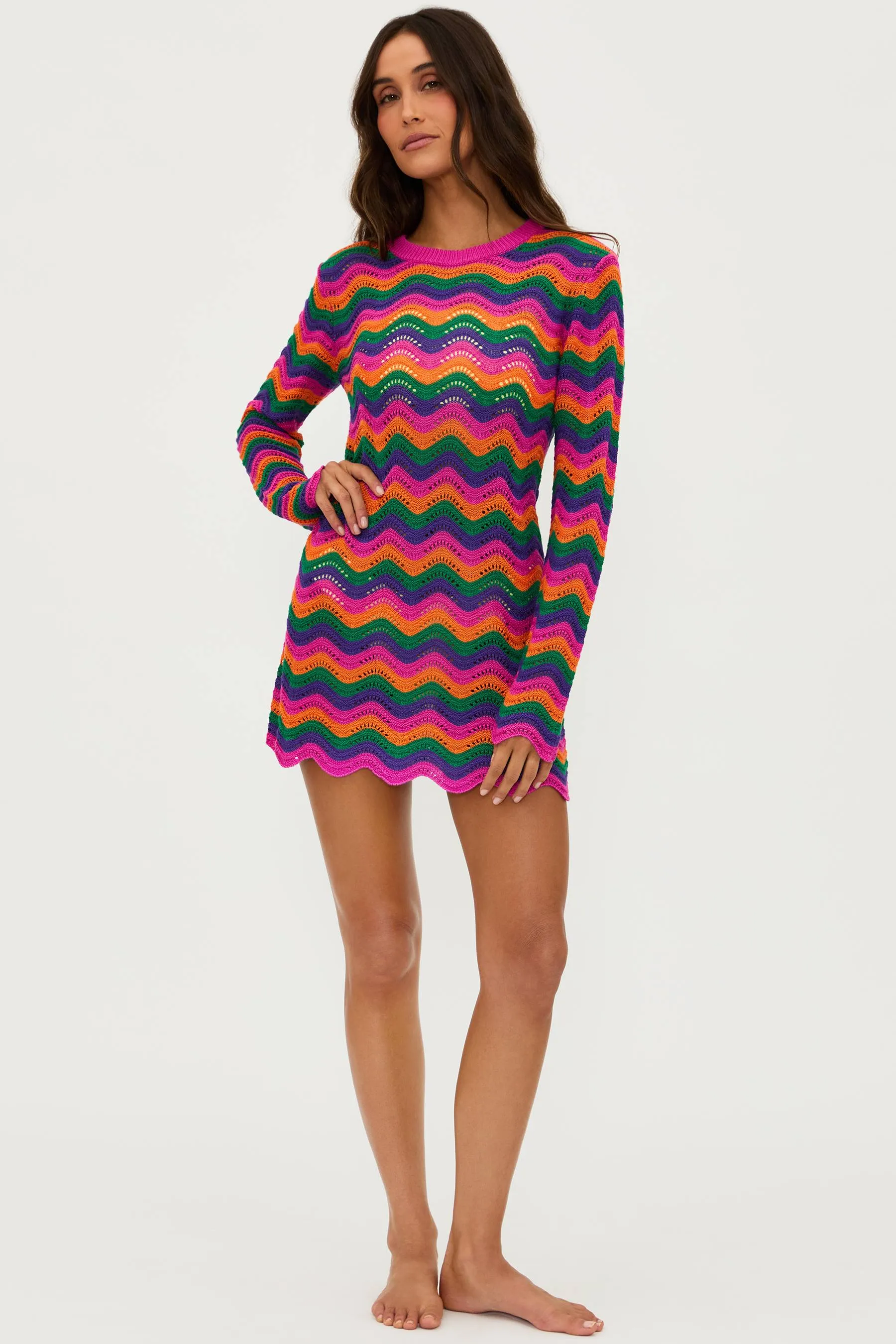 Libbi Dress Sunset Waves sold by Beach Riot