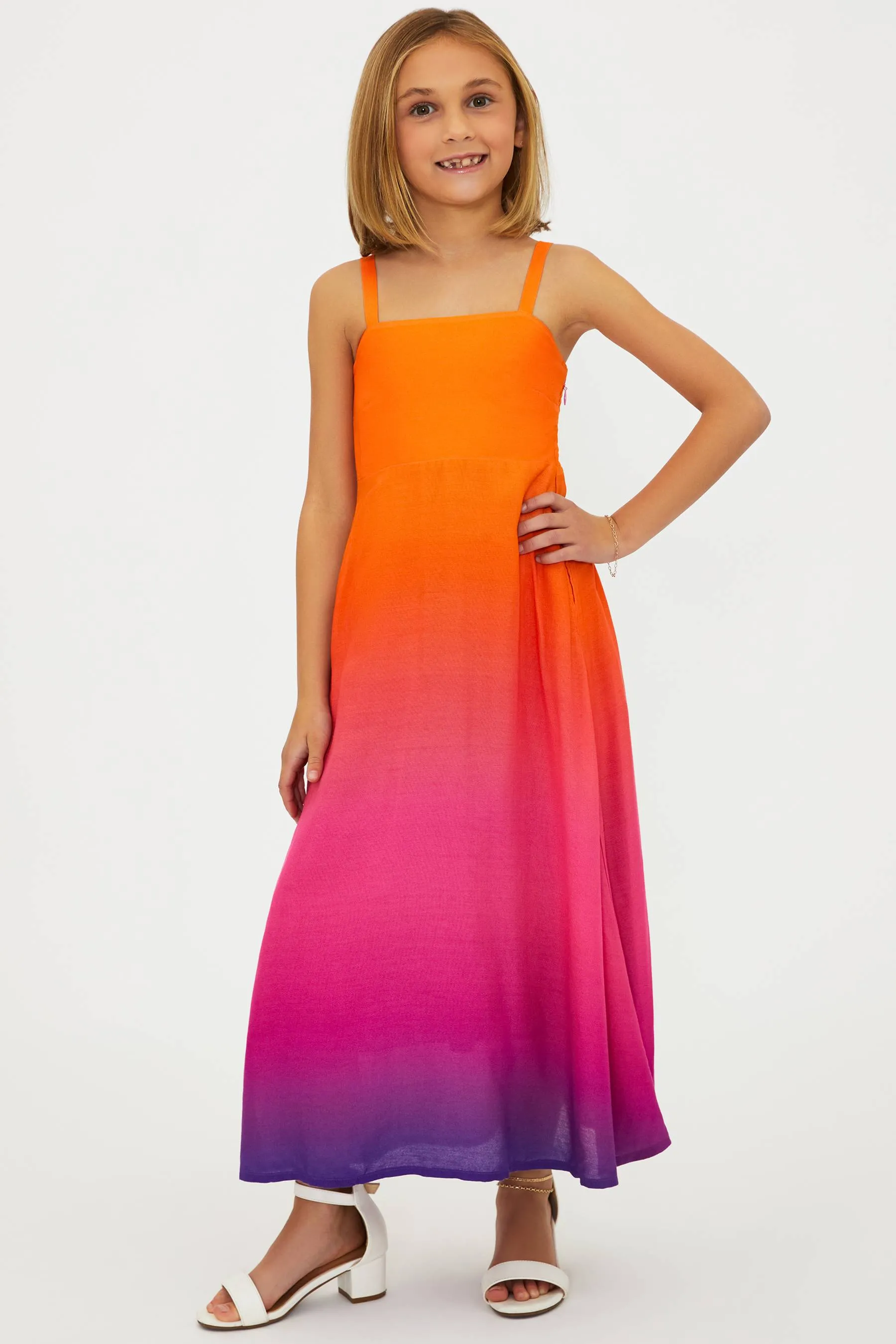 Little Rianne Dress Coral Bay Sunset sold by Beach Riot