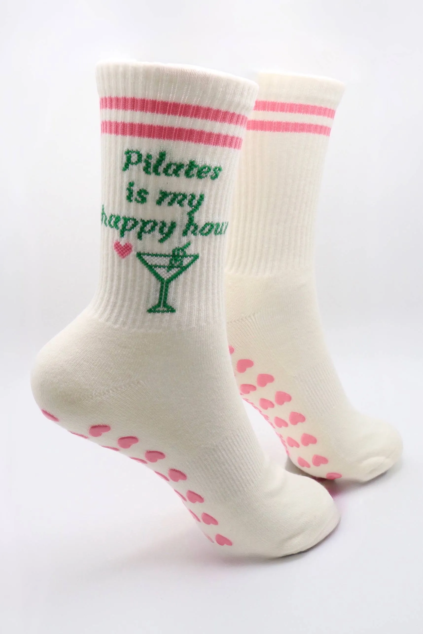 Lucky You Pilates Socks Happy Hour sold by Beach Riot