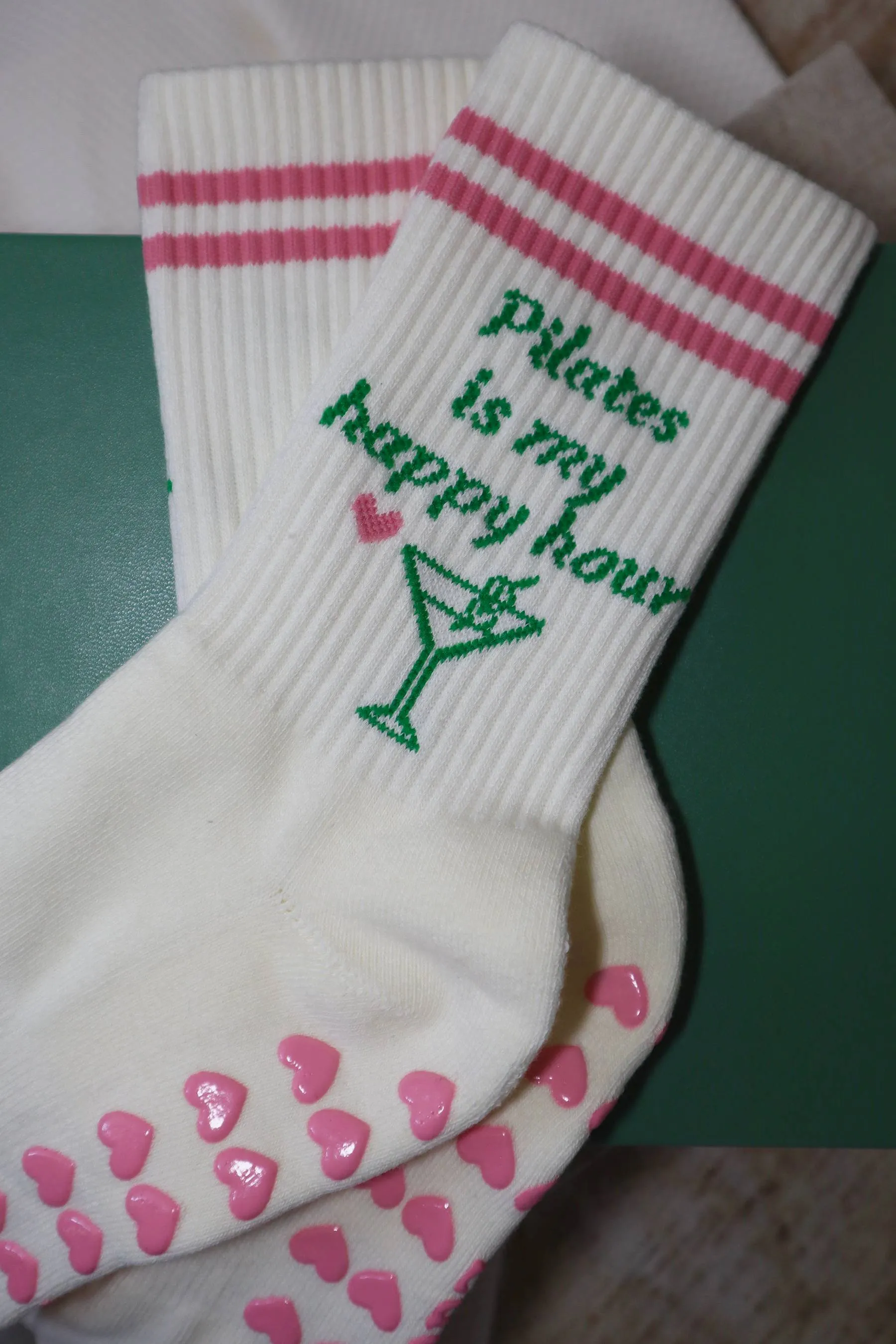 Lucky You Pilates Socks Happy Hour sold by Beach Riot product image thumbnail 3