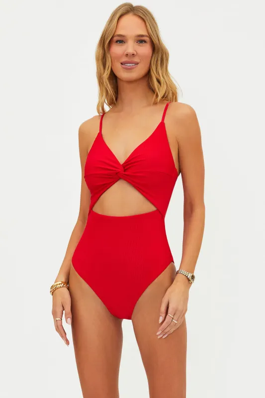 Annalisa One Piece Red sold by Beach Riot