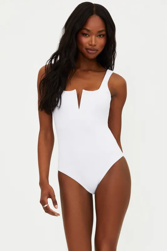 Tropez One Piece White sold by Beach Riot