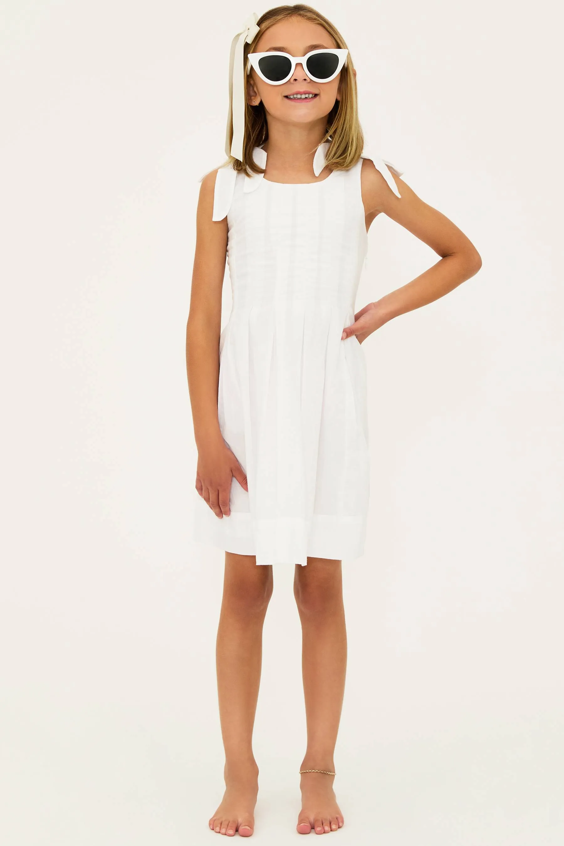 Little Jacey Dress White Magnolia sold by Beach Riot product image thumbnail 4