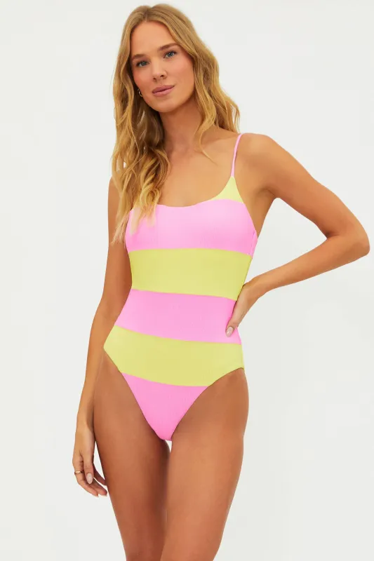 Calista One Piece Pink Lemonade sold by Beach Riot