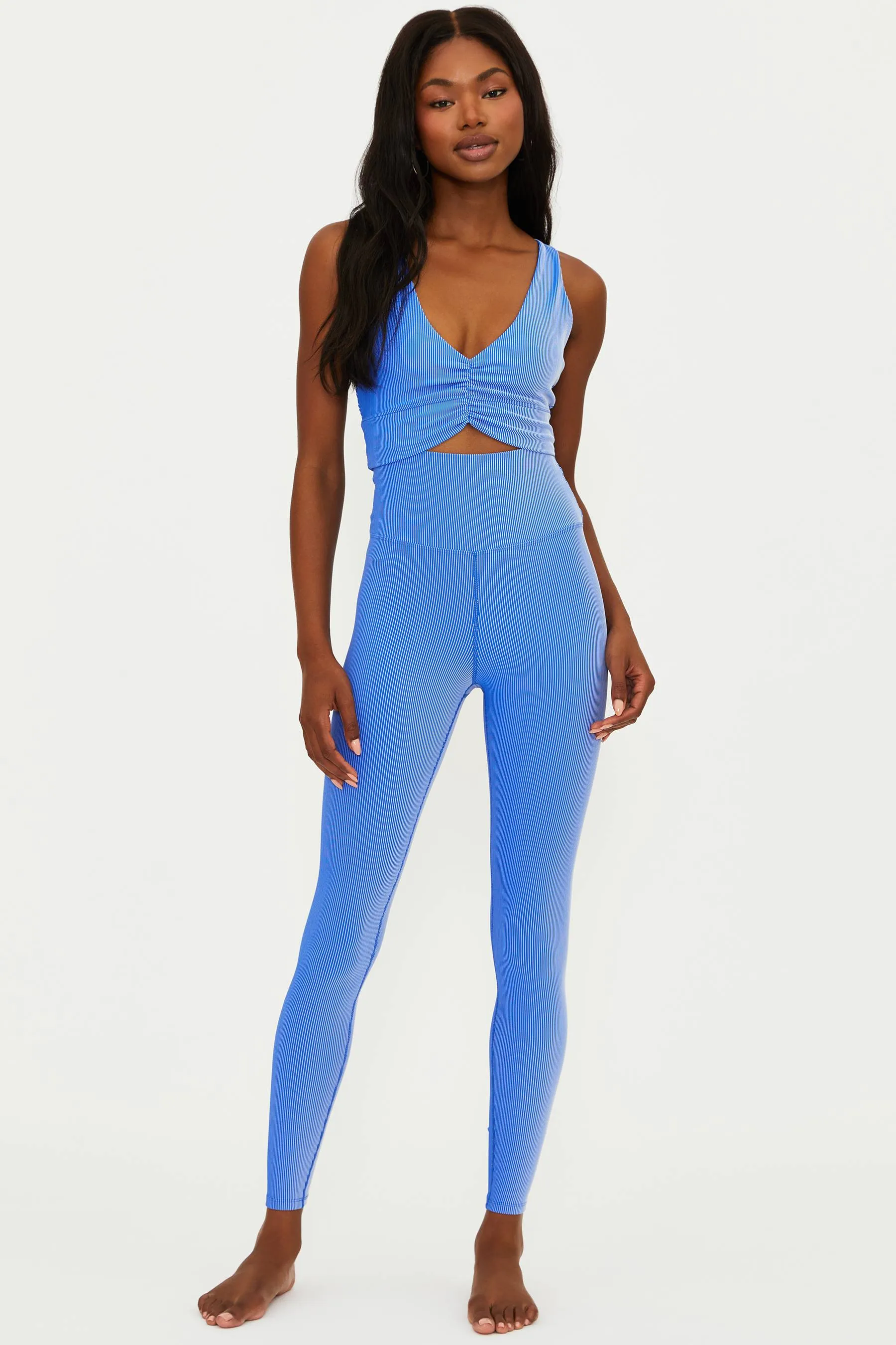 Tayler Legging Riviera Two Tone Rib sold by Beach Riot