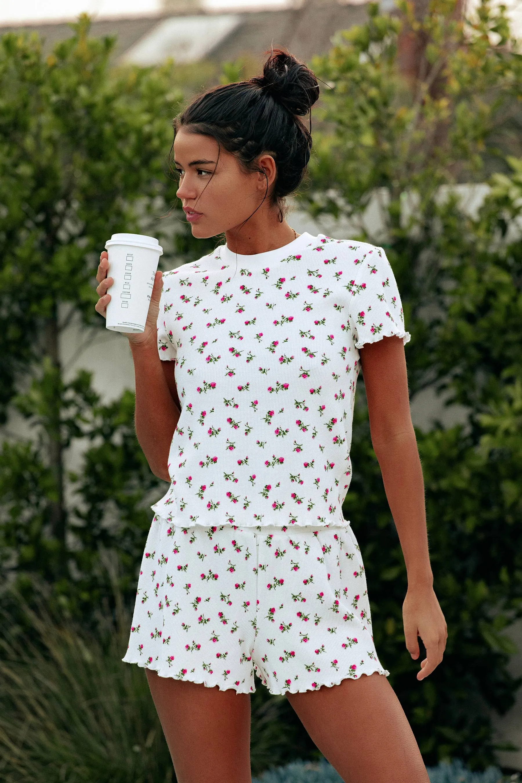 Bay Sleep Set Peony Blossom Waffle sold by Beach Riot product image thumbnail 3