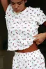 Bay Sleep Set Peony Blossom Waffle sold by Beach Riot