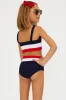 Little Mackenzie & Heidi Set Americana Colorblock sold by Beach Riot