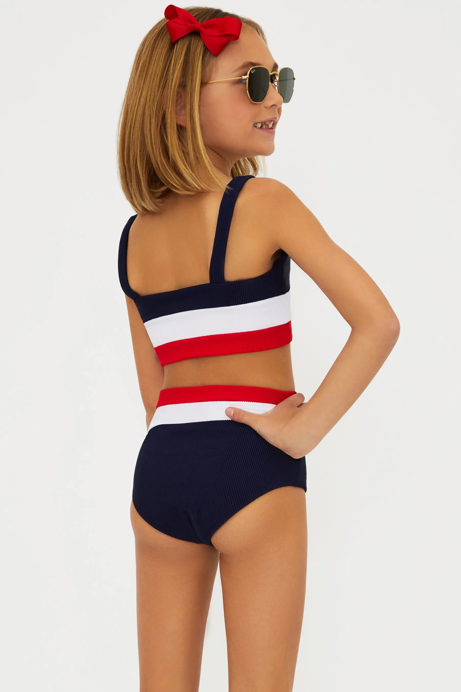 Little Mackenzie & Heidi Set Americana Colorblock sold by Beach Riot product image thumbnail 4