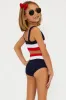 Little Mackenzie & Heidi Set Americana Colorblock sold by Beach Riot