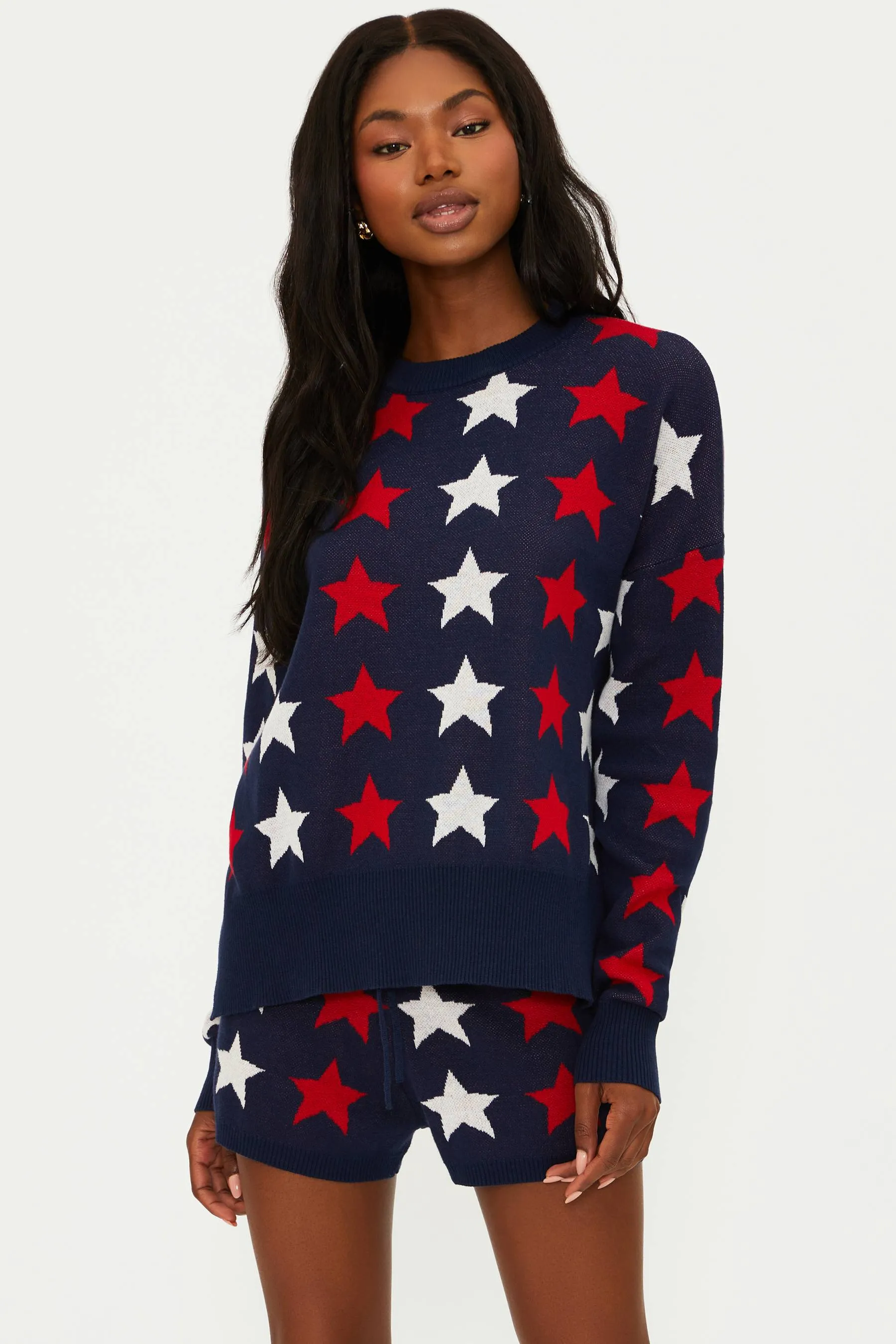Callie Sweater Americana Stars sold by Beach Riot