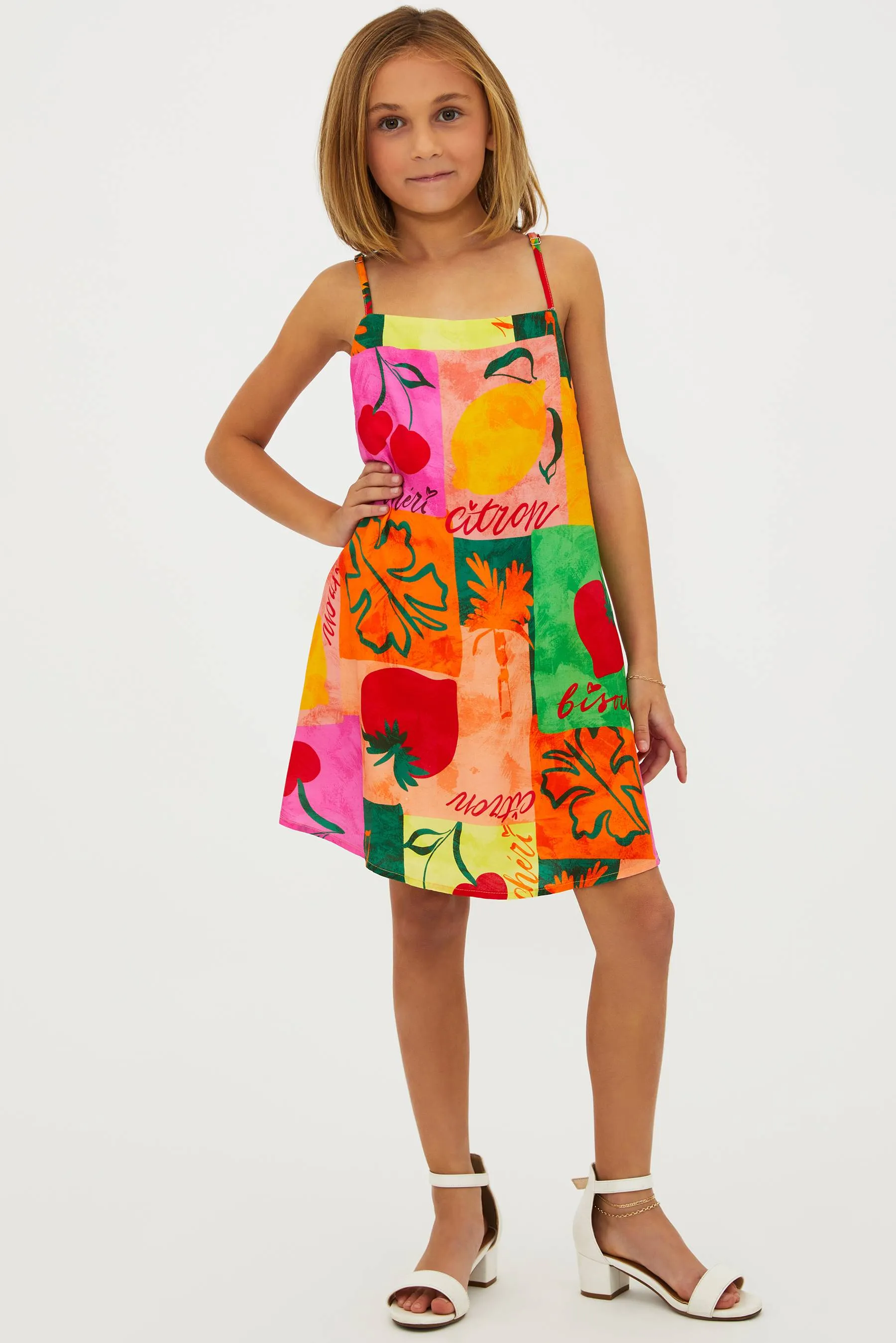 Little Tayla Dress Fruit Market sold by Beach Riot