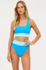 Kaida Top Riviera Royal Colorblock sold by Beach Riot