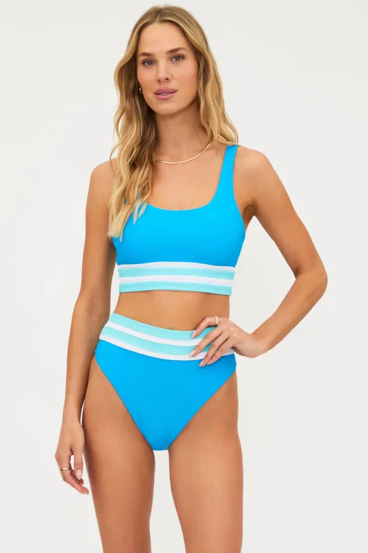 Kaida Top Riviera Royal Colorblock sold by Beach Riot