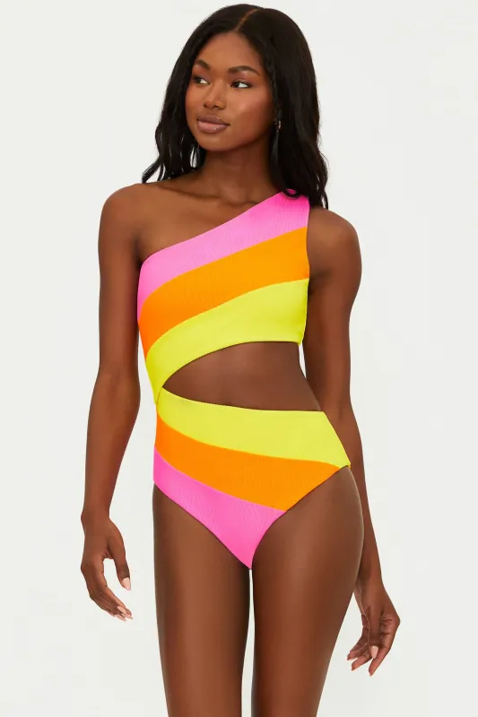 Joyce One Piece Soleil Colorblock sold by Beach Riot