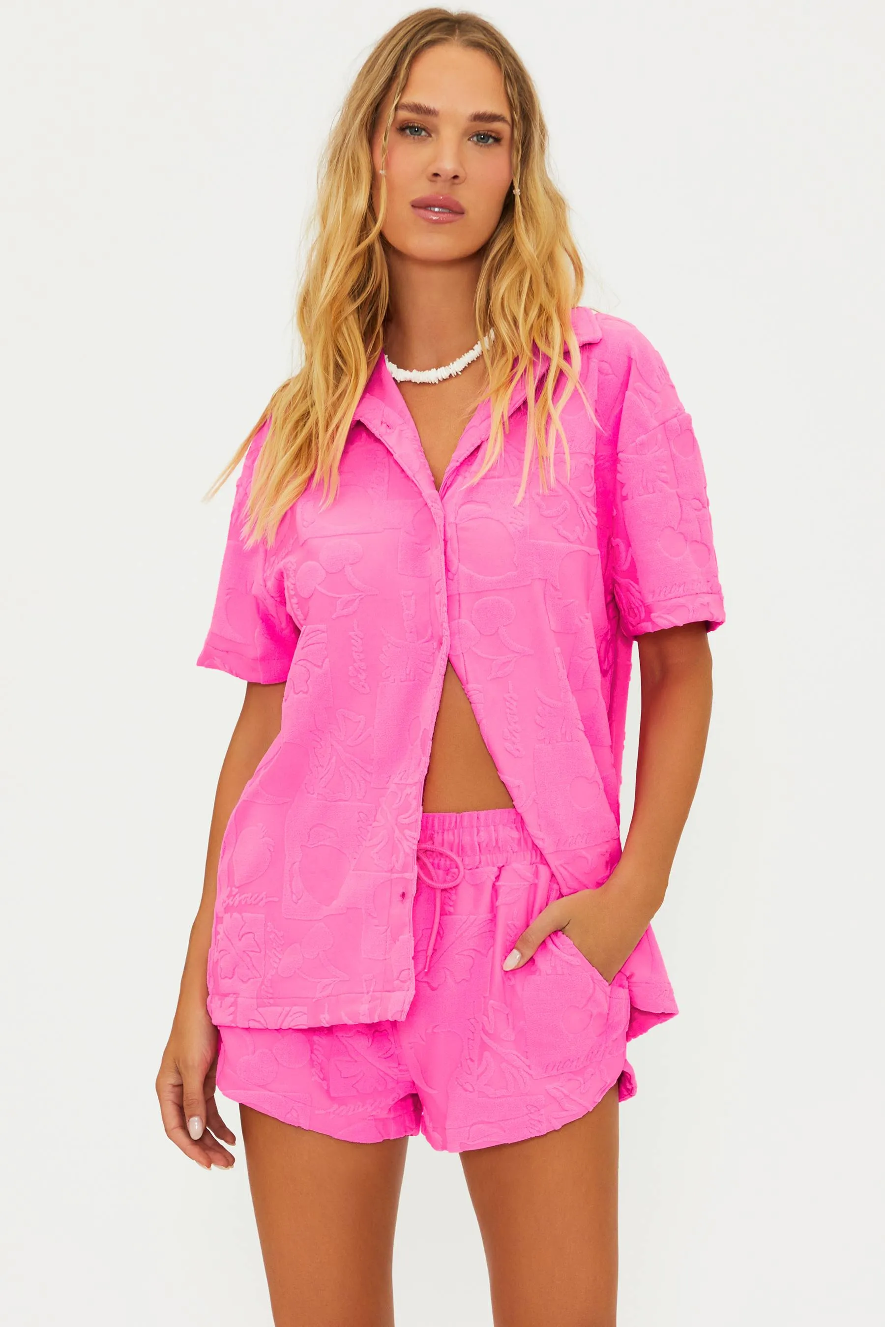 Mabel Shirt Strawberry Stand Terry sold by Beach Riot