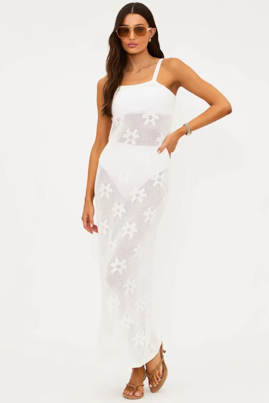 Conrad Dress White sold by Beach Riot