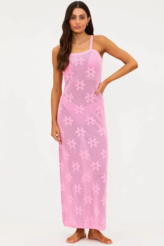 Conrad Dress Prism Pink sold by Beach Riot