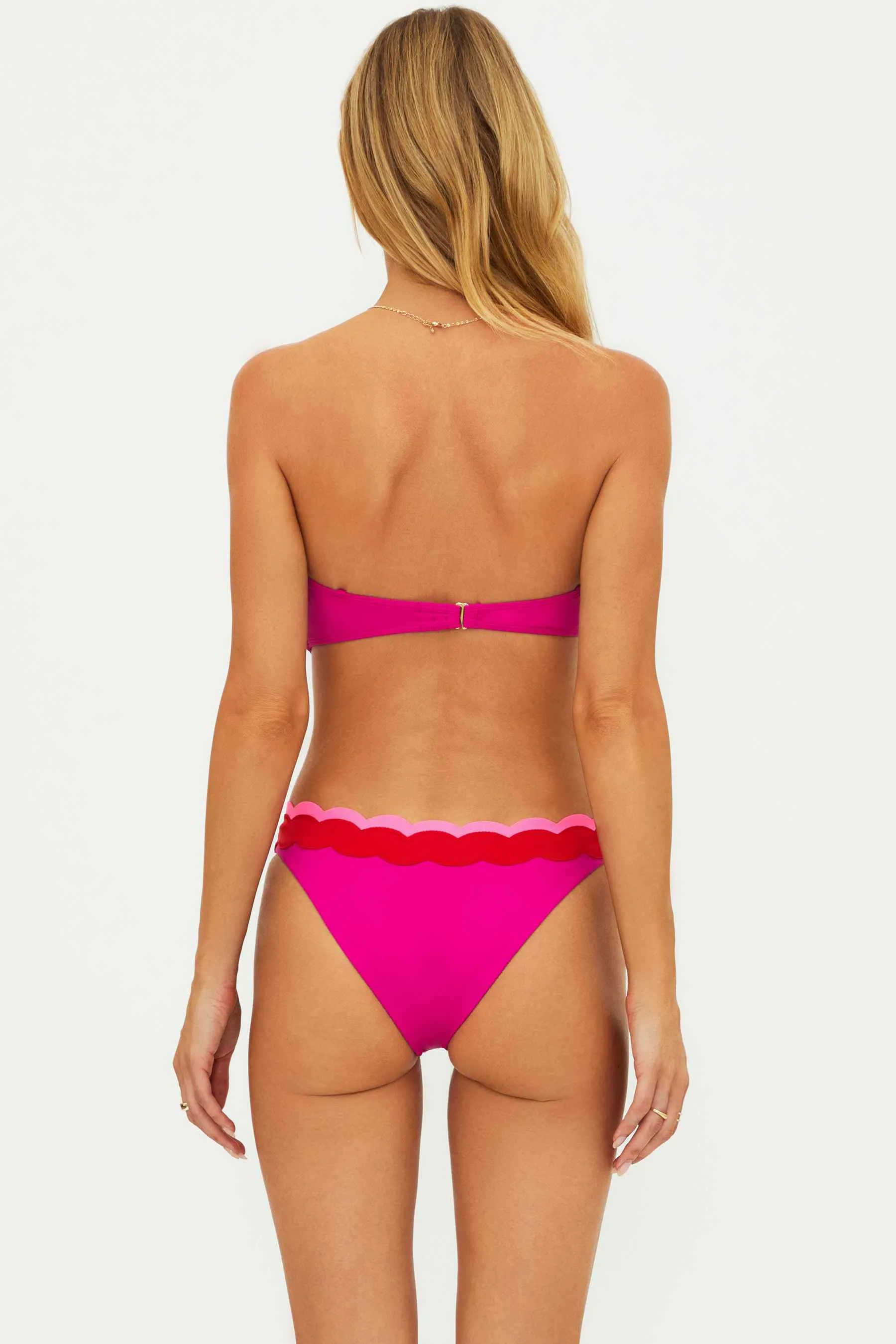 Fay Bottom Fuchsia Red Neon Pink Wave sold by Beach Riot product image thumbnail 4