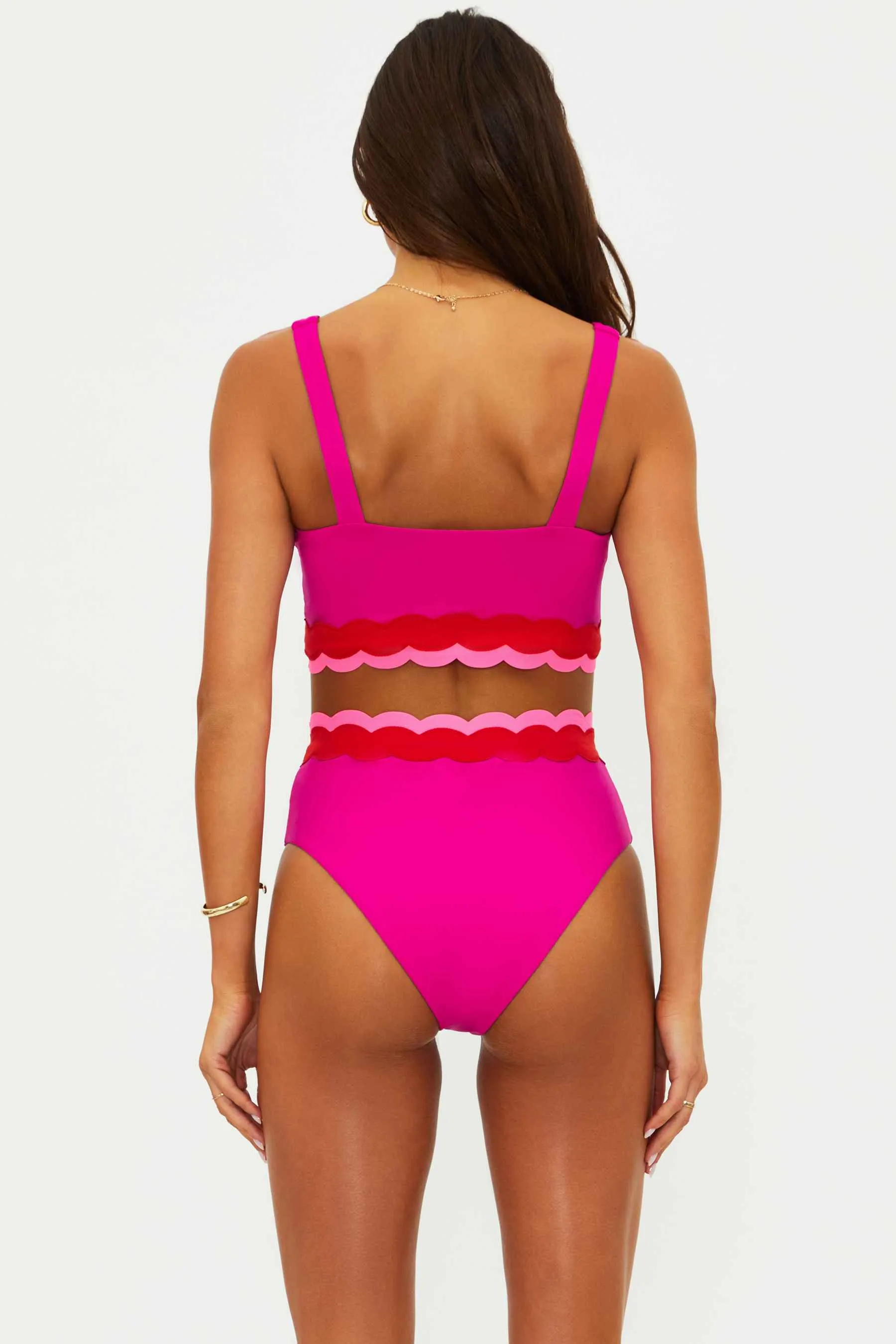 Harriet Bottom Fuchsia Red Neon Pink Wave sold by Beach Riot product image thumbnail 5